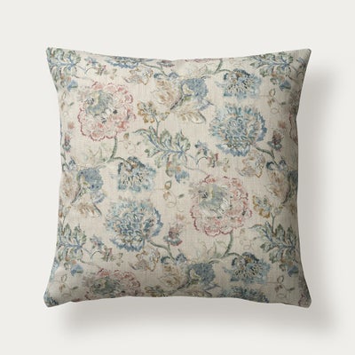 Vintage Floral Print Cushion - Multi 43x43cm