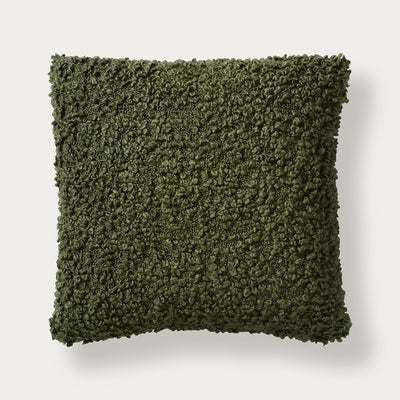 Faux Lambswool Cosy Cushion – Green