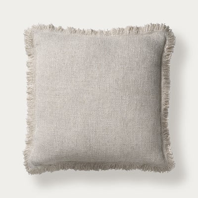 Kemble Fringed Cushion - Oatmeal