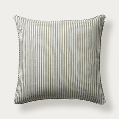 Lansdown Ticking Stripe Cushion Apple