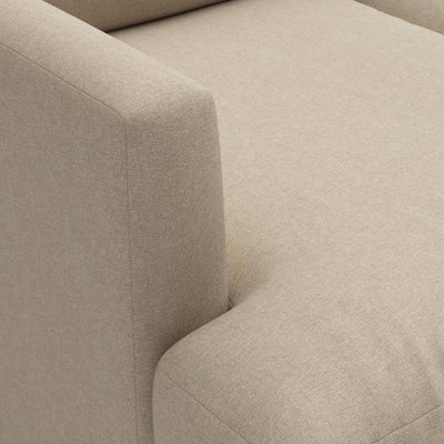 Chaise Large Right Hand - Natural - House Linen Mix