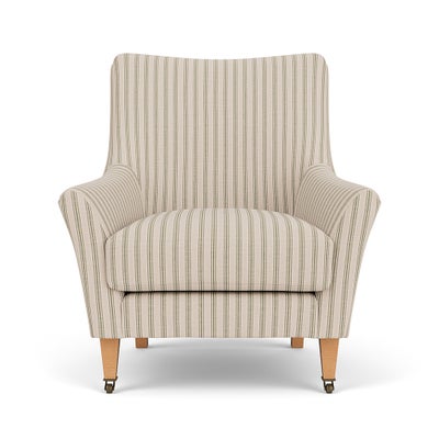 Armchair - Sage - Kingham Stripe
