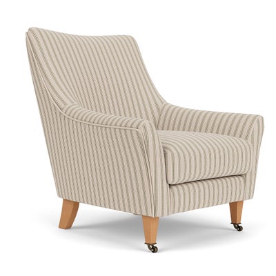Armchair - Sage - Kingham Stripe