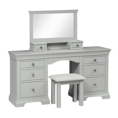 Dressing Table, Mirror and Stool Set