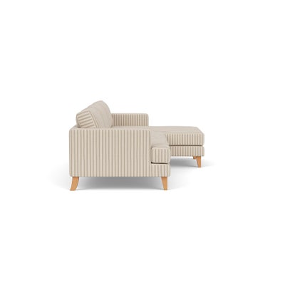 Chaise Large Right Hand - Sage - Kingham Stripe
