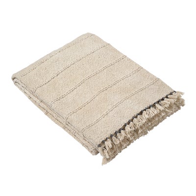 Tassel Detail Throw Pale Blue