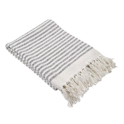 Cecil Cotton Striped Throw