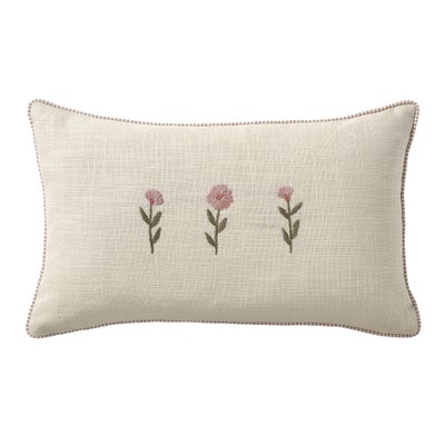 Pale Rose Stems Cushion