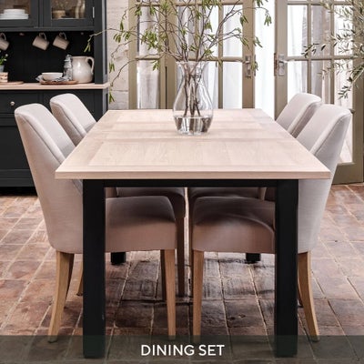 4-6 Seater Extending Dining Table and 4 Tulip Dining Chairs Set