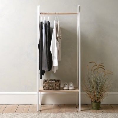 Pure White Clothes Rail