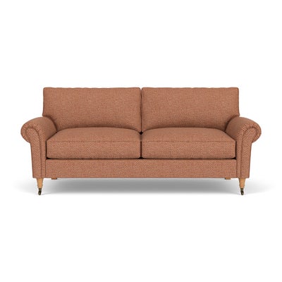 3 Seater - Brick - Herringbone Weave