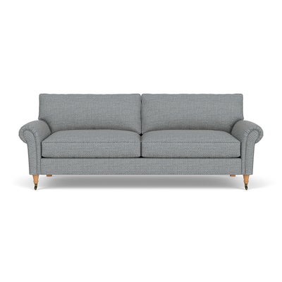 4 Seater - Navy - Herringbone Weave