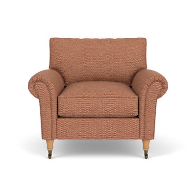 Armchair - Brick - Herringbone Weave