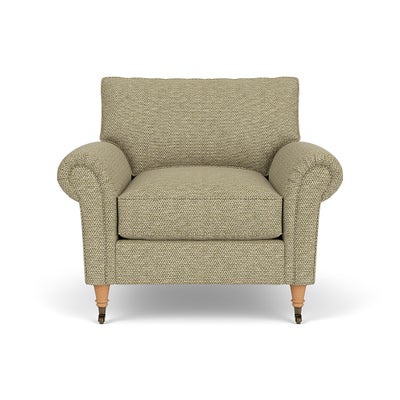 Armchair - Apple - Herringbone Weave