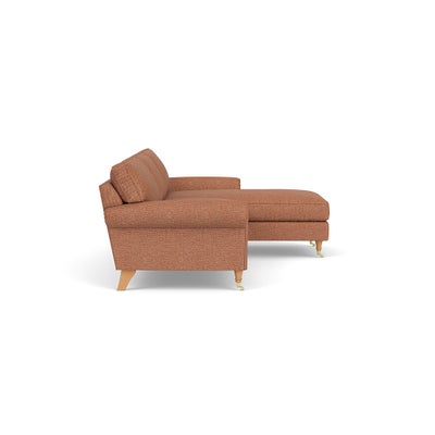 Chaise Large Right Hand - Brick - Herringbone Weave