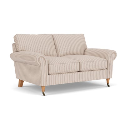 2 Seater Sofa - Flax - Kingham Stripe