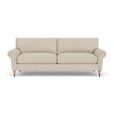 4 Seater Sofa - Sage - Kingham Stripe