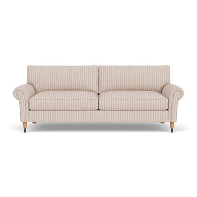 4 Seater Sofa - Flax - Kingham Stripe