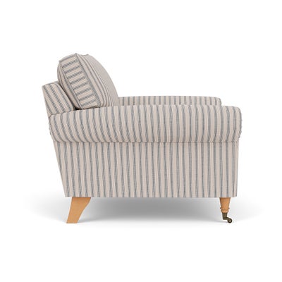 Armchair - Indigo - Kingham Stripe