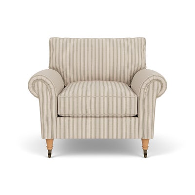 Armchair - Sage - Kingham Stripe