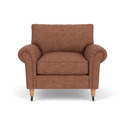 Armchair - Brick Marl - Aquaclean Oxford