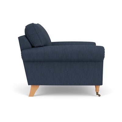 Armchair - Indigo - Luxury Italian Linen