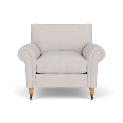 Armchair - Soft White - Luxury Italian Linen