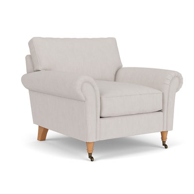 Armchair - Soft White - Luxury Italian Linen