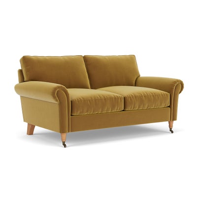 Large 2 Seater - Mustard - Matt Velvet