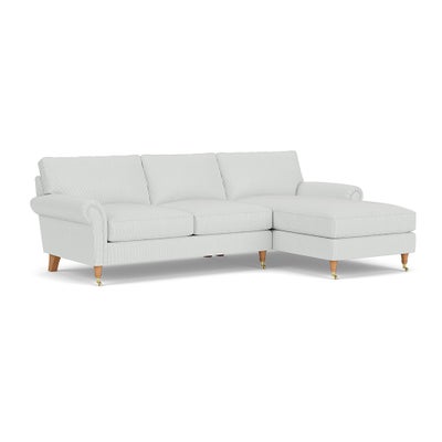 Chaise Large Right Hand - Duck Egg - Broadway Stripe