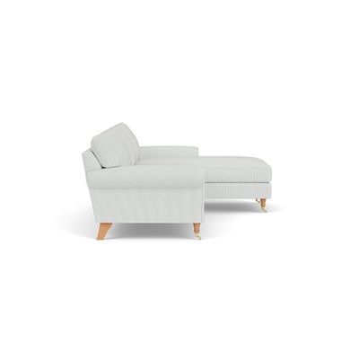 Chaise Large Right Hand - Duck Egg - Broadway Stripe