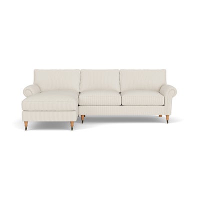 Chaise Large Left Hand - Natural - Broadway Stripe