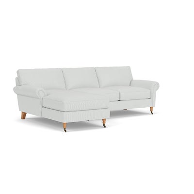 Chaise Large Left Hand - Duck Egg - Broadway Stripe