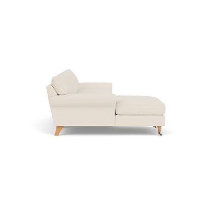 Chaise Large Left Hand - Cream - House Weave