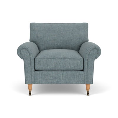 Armchair - Teal marl - Rustic Weave