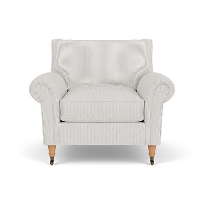 Armchair - Grey - Broadway Stripe
