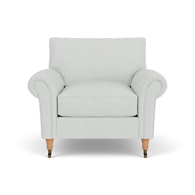 Armchair - Duck Egg - Broadway Stripe