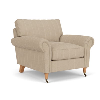 Armchair - Natural - Compton Stripe
