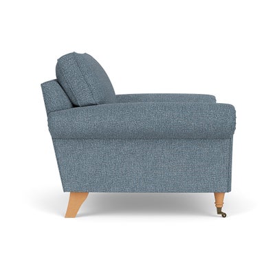 Armchair - Mid Blue - Aquaclean Oxford