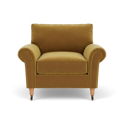 Armchair - Mustard - Matt Velvet