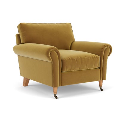 Armchair - Mustard - Matt Velvet
