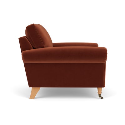 Armchair - Brick - Matt Velvet