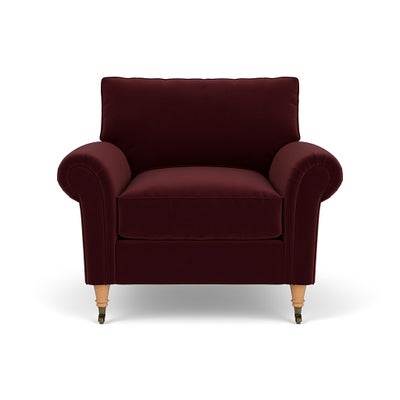 Armchair - Dark Rosehip - Matt Velvet