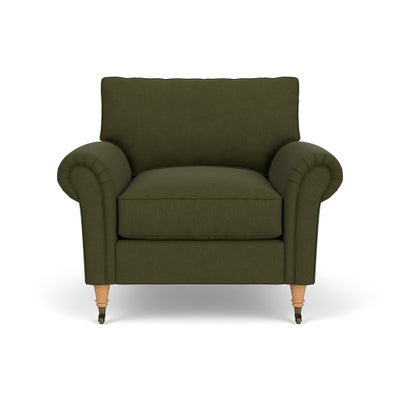 Armchair - Forest Green - House Linen Mix