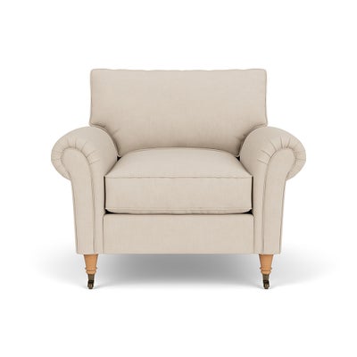 Armchair - Lily White - House Linen Mix