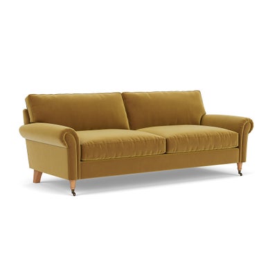 4 Seater - Mustard - Matt Velvet