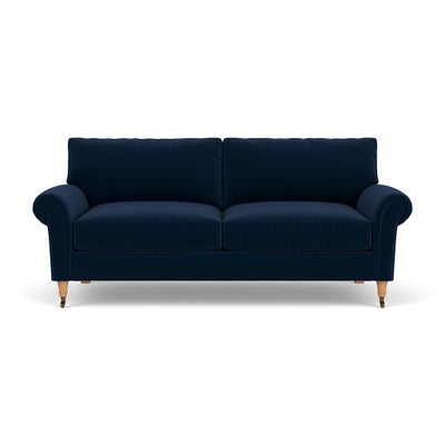 3 Seater - Deep blue - Matt Velvet