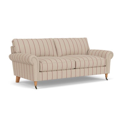 3 Seater - Raspberry - Compton Stripe