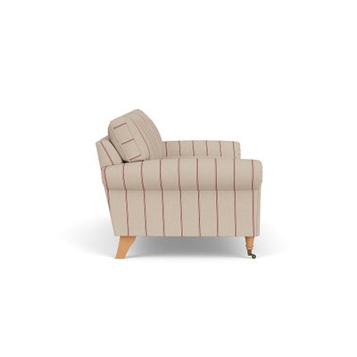 3 Seater - Raspberry - Compton Stripe