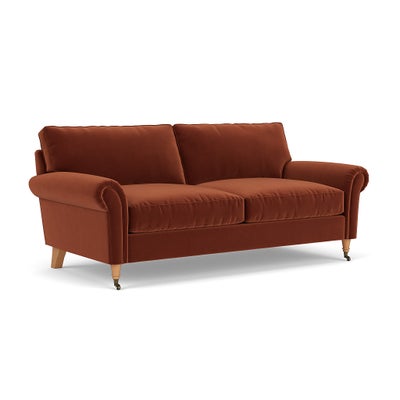 3 Seater - Brick - Matt Velvet